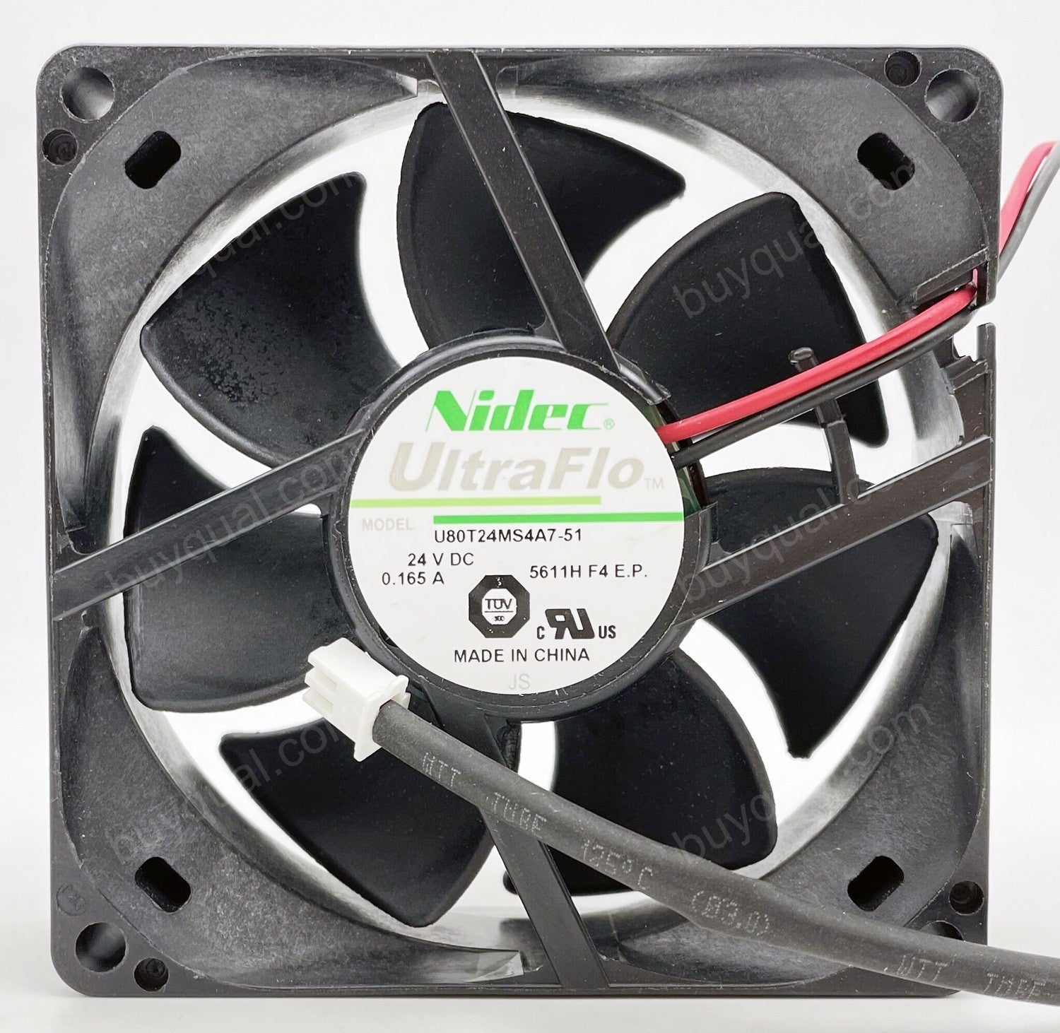 Nidec U80T24MS4A7-51 24V 0.165A 2wires cooling fan Nidec U80T24MS4A7-51 24V 0.165A 2wires cooling fan